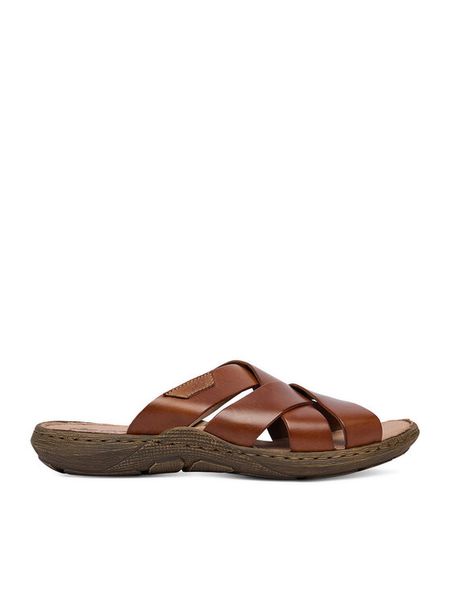 Rieker Klapki CEO-22092-24 Brązowy. Brązowe klapki Rieker, ze skóry. Za 319.99 zł.