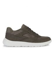 Geox Sneakersy "Portello" w kolorze brązowym rozmiar: 46. Brązowe buty sportowe casual Geox, bez wzorów, z materiału, bez zapięcia. Za 219.60 zł.