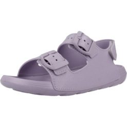 Sandały IGOR S10313 1 Fioletowy. Fioletowe sandały IGOR, ze skóry, bez zapięcia. Za 129.99 zł.