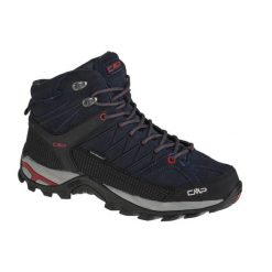 Buty trekkingowe CMP Rigel Waterproof. Czarne buty turystyczne CMP, bez wzorów, ze skóry, bez zapięcia, trekkingowe. Za 362.99 zł.