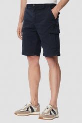 GUESS Granatowe męskie krótkie spodenki cargo Russel, Rozmiar 33. Niebieskie szorty Guess, m, z aplikacjami. Za 539.99 zł.