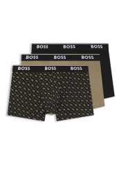 Hugo Boss Underwear Bokserki (3 pary) w kolorze oliwkowo-czarnym rozmiar: L. Brązowe bokserki Hugo Boss Underwear, l, bez wzorów. Za 179.95 zł.