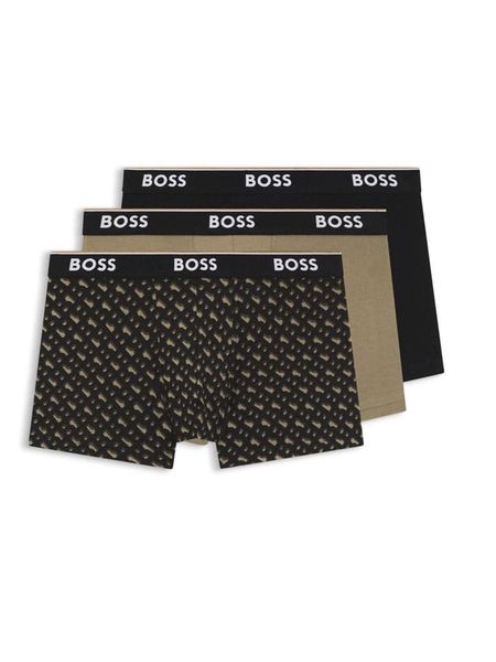 Hugo Boss Underwear Bokserki (3 pary) w kolorze oliwkowo-czarnym rozmiar: L. Brązowe bokserki Hugo Boss Underwear, l, bez wzorów. Za 179.95 zł.