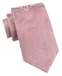 Klasyczny Krawat Męski - Chattier - Jasny Róż, Wzór Paisley. Czerwone krawaty i muchy Chattier, bez wzorów, z tkaniny. Za 49.00 zł.