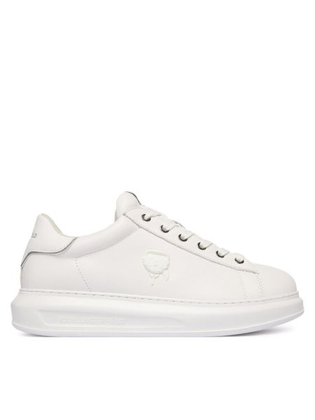 KARL LAGERFELD Sneakersy Kapri KL52570N Biały. Białe buty sportowe casual KARL LAGERFELD, bez wzorów, ze skóry, bez zapięcia. Za 569.99 zł.