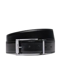 Pasek Męski Calvin Klein. Czarne paski CALVIN KLEIN, bez wzorów. Za 449.99 zł.