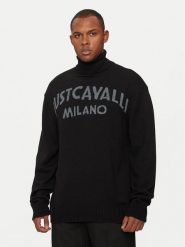 Just Cavalli Sweter 77OAFM38 Czarny Regular Fit. Czarne swetry rozpinane Just Cavalli, l, bez wzorów, z syntetyku, bez kołnierzyka, bez ramiączek. Za 699.99 zł.