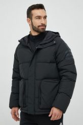 Adidas Performance kurtka puchowa męska kolor czarny zimowa. Czarne kurtki adidas Performance, na zimę, l, bez wzorów, z materiału, z kapturem. Za 1,099.90 zł.