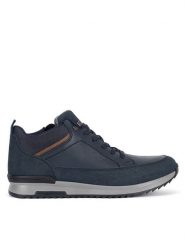 Rieker Sneakersy 16125-14 Niebieski. Niebieskie buty sportowe casual Rieker, bez wzorów, ze skóry, bez zapięcia. Za 335.00 zł.