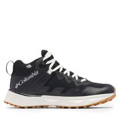 Trekkingi Columbia. Czarne botki sznurowane Columbia, bez wzorów, bez obcasa, bez zapięcia. Za 629.99 zł.