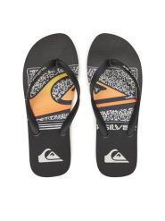 Quiksilver Japonki AQYL101371 Czarny. Czarne japonki Quiksilver, bez wzorów, z tworzywa sztucznego. Za 69.99 zł.