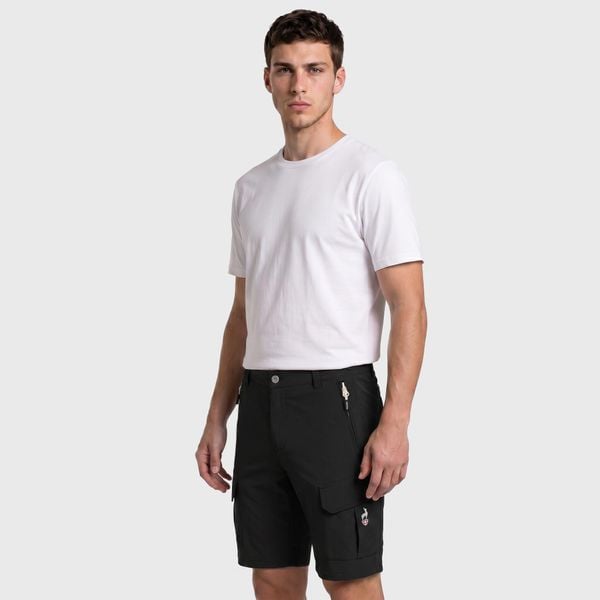 Spodenki trekkingowe męskie Banco. Brązowe krótkie spodenki sportowe Aulp, m, bez wzorów, z elastanu. Za 199.99 zł.