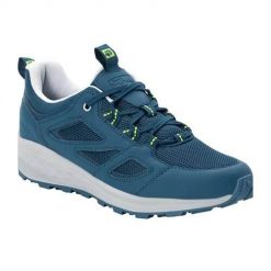 Buty trekkingowe męskie Jack Wolfskin Vojo 3 Vent Low. Niebieskie trekkingi Jack Wolfskin, bez wzorów, z materiału, bez zapięcia. Za 329.00 zł.