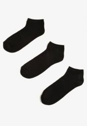 Czarne Skarpety Stopki 3 Pack Priefra. Czarne skarpety Born2be, bez wzorów, z denimu. W wyprzedaży za 5.09 zł.
