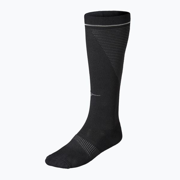 Skarpety kompresyjne Mizuno Compression. Czarne skarpety Mizuno, bez wzorów, z elastanu. Za 83.99 zł.