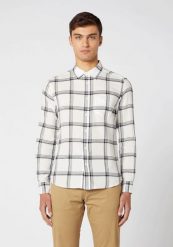WRANGLER LS 1PKT SHIRT MĘSKA KOSZULA OFF WHITE W5A1OR737 112129980. Białe koszule Wrangler, m, bez wzorów, bez kołnierzyka, bez ramiączek. Za 129.99 zł.
