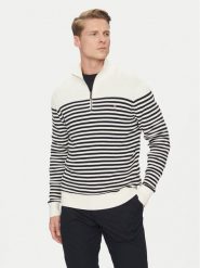 Tommy Hilfiger Sweter MW0MW38601 Écru Regular Fit. Swetry rozpinane Tommy Hilfiger, m, bez wzorów, z bawełny, bez kołnierzyka, bez ramiączek. Za 379.99 zł.