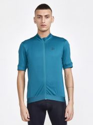 Craft Koszulka kolarska "CORE Essence" w kolorze niebieskim rozmiar: M. Niebieskie t-shirty sportowe Craft, bez wzorów, bez ramiączek, rowerowe. Za 92.21 zł.