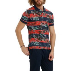Koszulka polo w kolorze ciemnoniebiesko-czerwonym. Koszulki polo marki Galvanni, polo, z krótkim rękawem. W wyprzedaży za 139.95 zł.