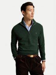 Polo Ralph Lauren Sweter 710B18060016 Zielony ciemny Regular Fit. Zielone swetry rozpinane Polo Ralph Lauren, m, bez wzorów, z bawełny, bez kołnierzyka, bez ramiączek. Za 949.99 zł.