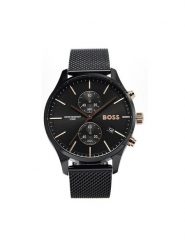 Boss Zegarek Associate 1513811 Czarny. Czarne, analogowe zegarki Boss. Za 1,499.00 zł.