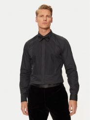 Boss Koszula H-Hank Party 50527671 Czarny Slim Fit. Czarne koszule Boss, m, bez wzorów, z bawełny, bez kołnierzyka, bez ramiączek. Za 459.99 zł.