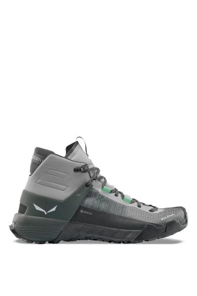 Buty trekkingowe wysokie męskie Wildfire Nxt Mid GTX. Szare buty turystyczne Salewa, bez wzorów, z gore-texu, bez zapięcia, trekkingowe, gore-tex. Za 837.50 zł.