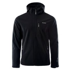 Kurtka Softshellowa Męska Caen. Czarne kurtki Hi-tec, m, bez wzorów, z softshellu, bez kaptura. Za 253.99 zł.