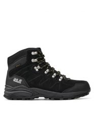 Jack Wolfskin Trekkingi Refugio Texapore Mid M 4049841 Czarny. Czarne botki sznurowane Jack Wolfskin, bez wzorów, ze skóry, bez obcasa, bez zapięcia. Za 559.99 zł.