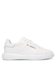 KARL LAGERFELD Sneakersy Kore KL56549K Biały. Białe buty sportowe casual KARL LAGERFELD, bez wzorów, ze skóry, bez zapięcia. Za 919.99 zł.