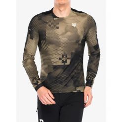 Bluza rowerowa męska Fox Flexair Ascent LS Jersey Pulse. Brązowe bluzy FOX, m, bez wzorów, z jersey, bez kaptura. Za 266.99 zł.