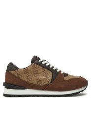 Guess Sneakersy FMPARO ELL12 Brązowy. Brązowe buty sportowe casual Guess, z aplikacjami, ze skóry, bez zapięcia. Za 309.99 zł.