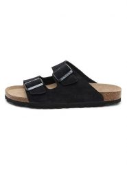 SABOKETS Skórzane klapki w kolorze czarnym rozmiar: 44. Czarne klapki SABOKETS. Za 165.99 zł.