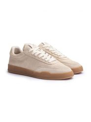 LLOYD Skórzane sneakersy w kolorze beżowym rozmiar: 46. Brązowe buty sportowe casual Lloyd, bez wzorów, bez zapięcia. Za 339.95 zł.