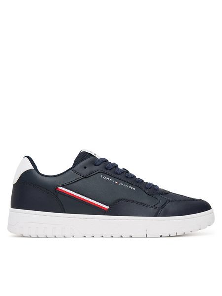 Tommy Hilfiger Sneakersy Th Basket Core Stripes FM0FM05631 Granatowy. Niebieskie buty sportowe casual Tommy Hilfiger, bez wzorów, ze skóry, bez zapięcia. Za 329.99 zł.