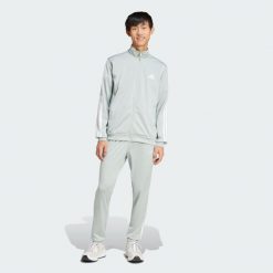 Dres Sportswear Basic 3-Stripes Tricot. Niebieskie komplety dresowe Adidas, xl, bez wzorów, z dresówki, bez ramiączek. Za 329.00 zł.