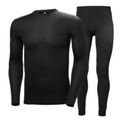 Ustaw Helly Hansen comfort light set. Czarne bielizna termoaktywna Helly Hansen, m, bez wzorów, bez ramiączek. Za 360.35 zł.