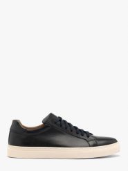 Granatowe półbuty w sportowym stylu DILLON. Niebieskie eleganckie półbuty Ryłko, bez wzorów, ze skóry, bez obcasa, bez zapięcia. Za 399.99 zł.