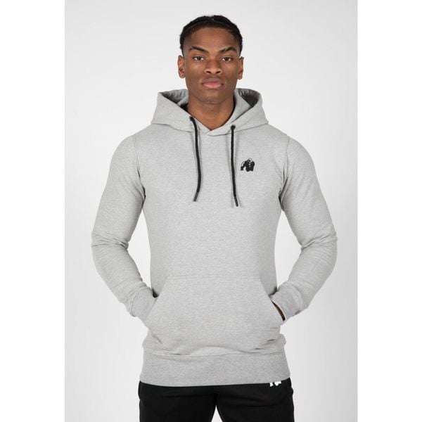 Bluza z kapturem Gorilla Wear Palmer. Szare bluzy z kapturem GORILLA WEAR, m, bez wzorów, z bawełny, z kapturem. Za 311.55 zł.