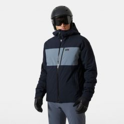 Kurtka narciarska Helly Hansen Gravity. Niebieskie kurtki narciarskie i snowboardowe Helly Hansen, m, bez wzorów, narciarskie. W wyprzedaży za 1,144.50 zł.