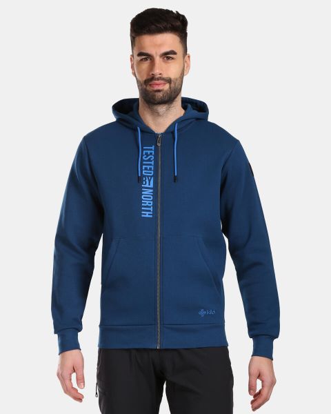Bluza z kapturem Kilpi Avila. Niebieskie bluzy z kapturem Kilpi, m, bez wzorów, z bawełny, z kapturem. Za 215.49 zł.