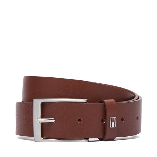 Pasek Tommy Hilfiger. Brązowe paski Tommy Hilfiger, bez wzorów. Za 249.99 zł.