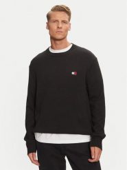 Tommy Jeans Sweter Badge DM0DM20706 Czarny Regular Fit. Czarne swetry rozpinane Tommy Jeans, m, bez wzorów, z jeansu, bez kołnierzyka, bez ramiączek. Za 249.99 zł.