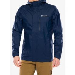 Kurtka przeciwdeszczowa Columbia Pouring Adventure III Jacket. Niebieskie kurtki Columbia, m, bez wzorów, bez kaptura. Za 312.99 zł.