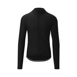 Dżersej z długim rękawem Giro Chrono Thermal. Czarne bluzy GIRO, bez wzorów, z dżerseju, bez kaptura. W wyprzedaży za 322.25 zł.