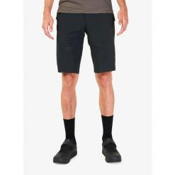 Szorty rowerowe męskie Fox Flexair Short W/Liner. Czarne spodenki rowerowe FOX, m, bez wzorów, rowerowe. Za 602.99 zł.