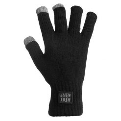 Męskie rękawice termoaktywne Heat Keeper z I-Touch czarne. Czarne bielizna termoaktywna HEAT KEEPER, l, bez wzorów, z dzianiny, bez ramiączek, trekkingowe. Za 120.99 zł.