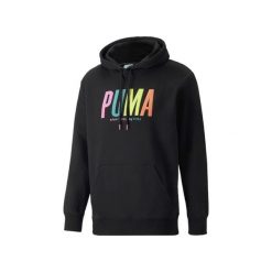 Bluza sportowa męska Puma Swxp Graphic. Czarne bluzy z kapturem Puma, l, bez wzorów, z kapturem. Za 421.00 zł.