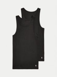 Polo Ralph Lauren Komplet 2 tank topów 714959333001 Czarny Slim Fit. Czarne koszulki polo Polo Ralph Lauren, m, bez wzorów, z bawełny, bez kołnierzyka, bez ramiączek. Za 129.99 zł.