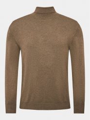Lindbergh Golf 30-80094 Brązowy Slim Fit. Brązowe golfy Lindbergh, m, bez wzorów, z wiskozy, bez kołnierzyka, bez ramiączek. Za 229.99 zł.